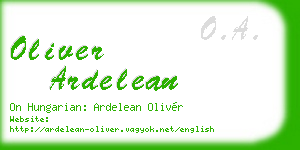 oliver ardelean business card